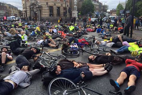 bike protest london|Mexico City and London cyclists strip down to protest